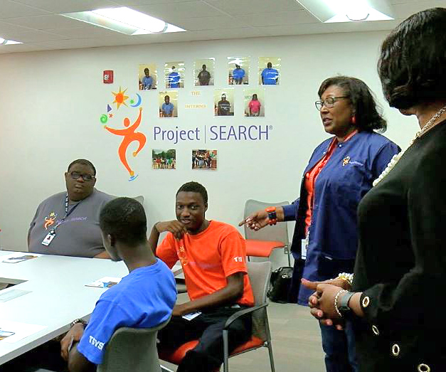 GA Rep. Carolyn Hugley visits TSYS' Project Search program