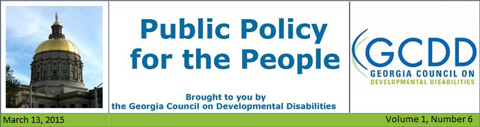 Public Policy for the People NL: Vol 1, Issue 6, March 13, 2015