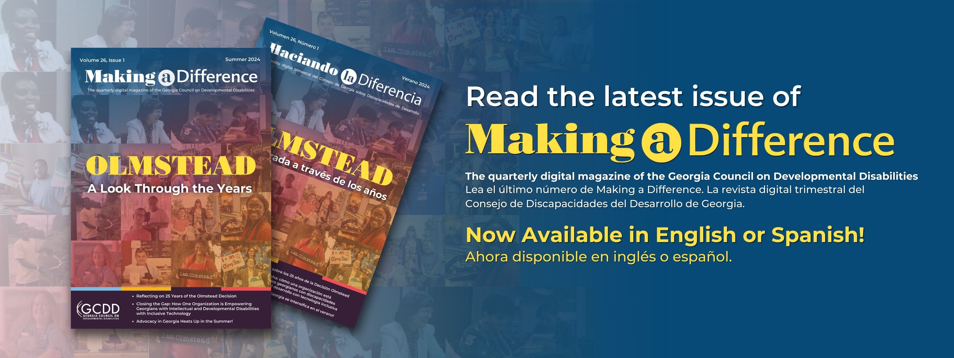 Read the Summer Issue of Making a Difference in English or Spanish!