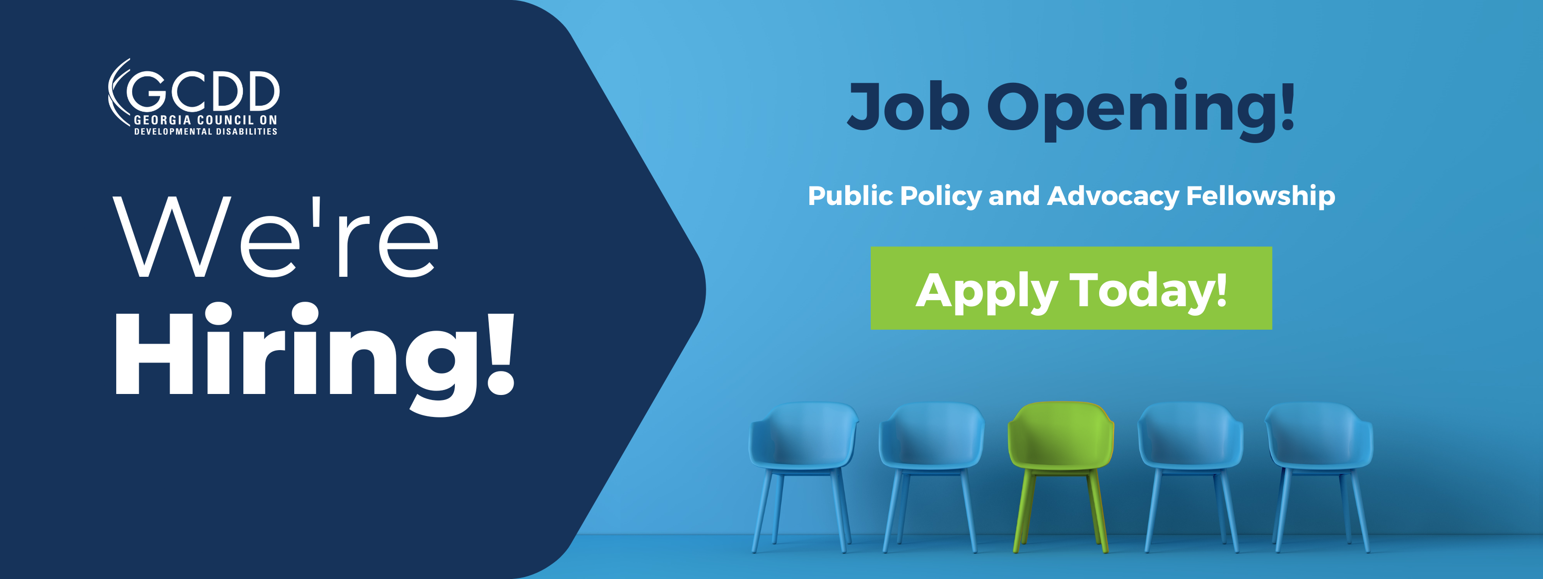Learn more about and apply for the Public Policy and Advocacy Fellowship!