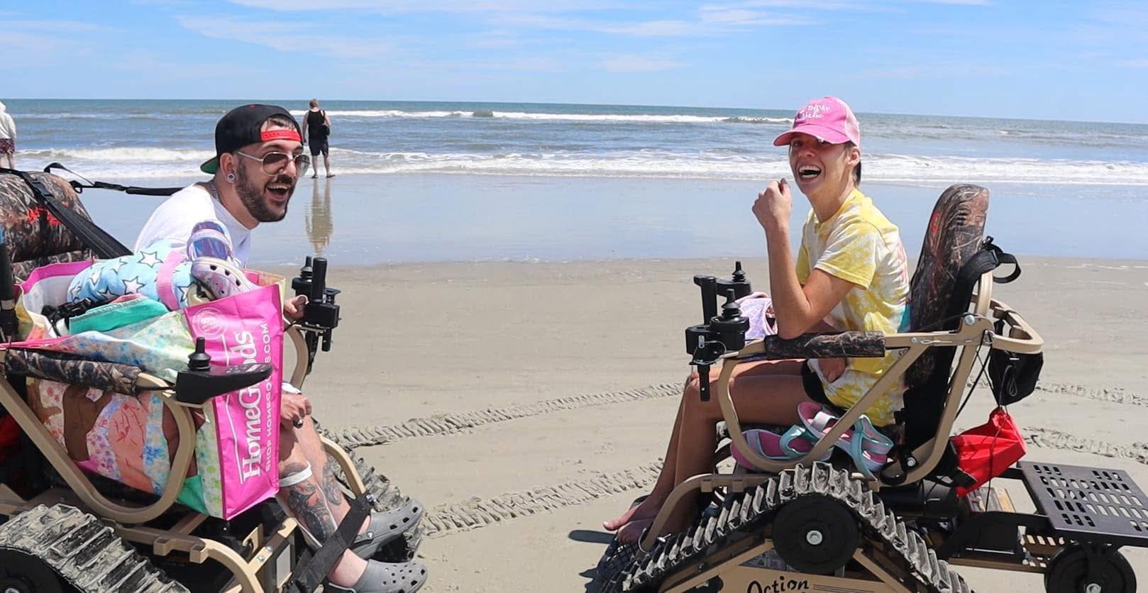 Leslie Kate Thornton enjoys a day at the beach