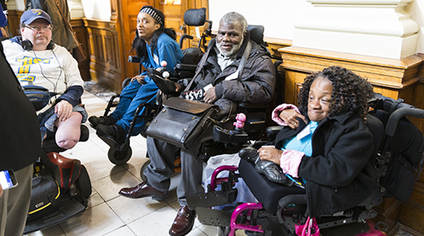 Advocates meet with legislators during GCDD Advocacy Days.