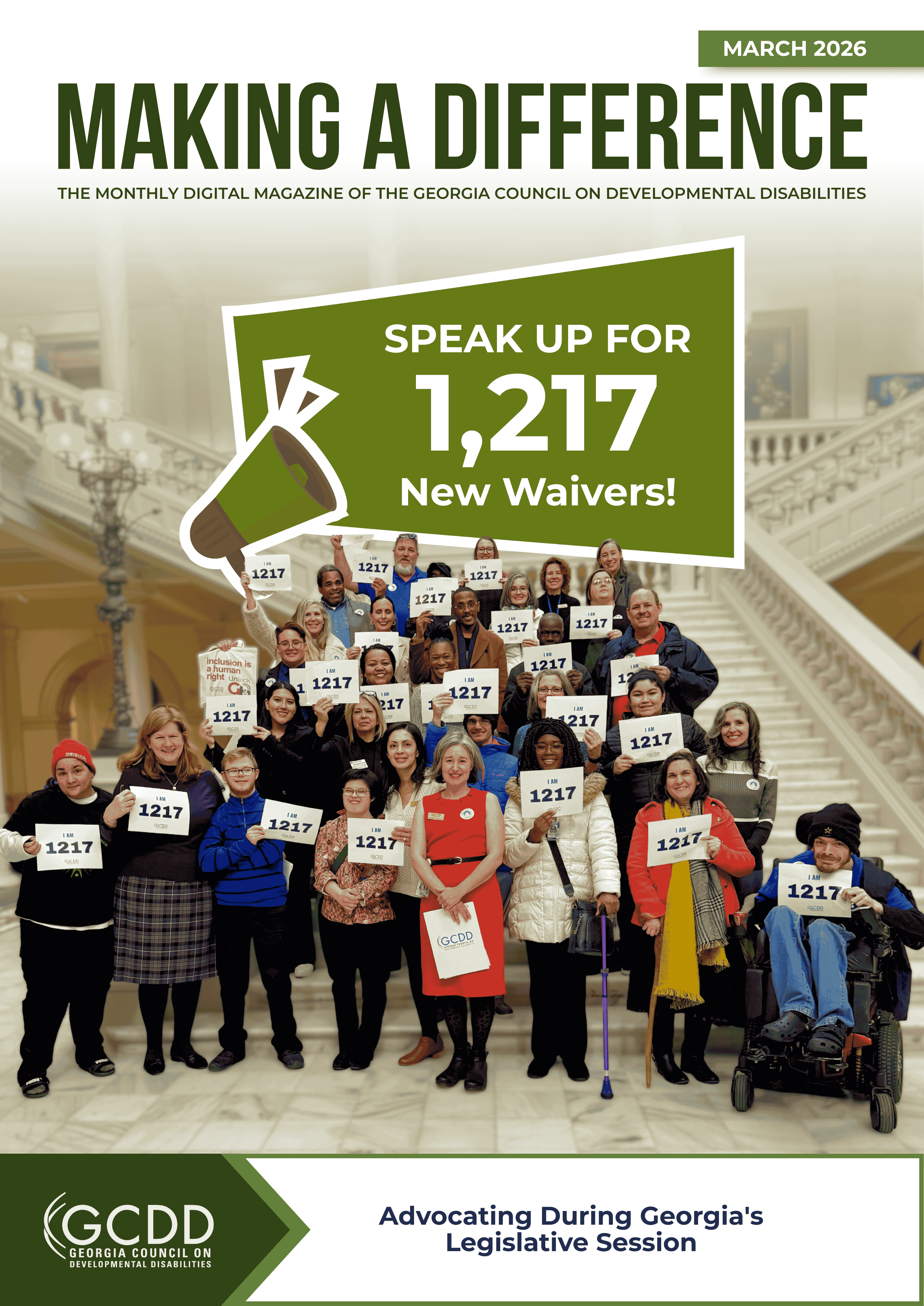 Making a Difference Magazine Cover for March 2026